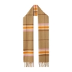 Picture of BURBERRY Check-Print Fringed Cashmere Scarf