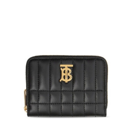 Picture of BURBERRY Black Lola Quilted Zipped Wallet