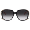 Picture of GUCCI Grey Gradient Square Ladies Sunglasses