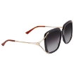 Picture of GUCCI Grey Gradient Square Ladies Sunglasses