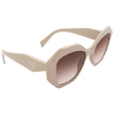 Picture of PRADA Brown Gradient Irregular Ladies Sunglasses