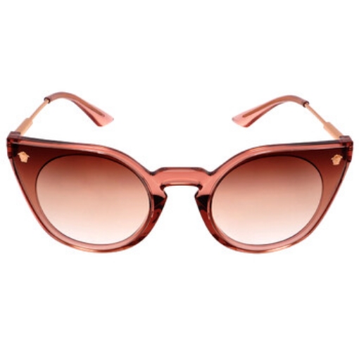 Picture of VERSACE Clear Gradient Orange Gradient Brown Cat Eye Ladies Sunglasses