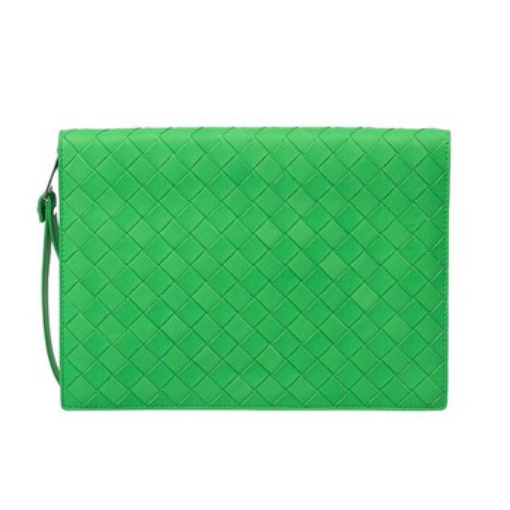 Picture of BOTTEGA VENETA Men's Parakeet Small Intrecciato Leather Document Case