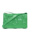 Picture of BOTTEGA VENETA Parakeet/Silver Medium Intreccio Leather Cassette Bag