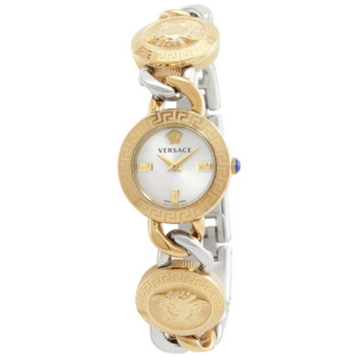 Picture of VERSACE Stud Icon Quartz Silver Dial Two-Tone Ladies Watch