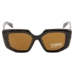 Picture of PRADA Open Box - Dark Brown Irregular Ladies Sunglasses