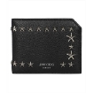 Picture of JIMMY CHOO Black Albany Billfold Wallet With Embossed Stars