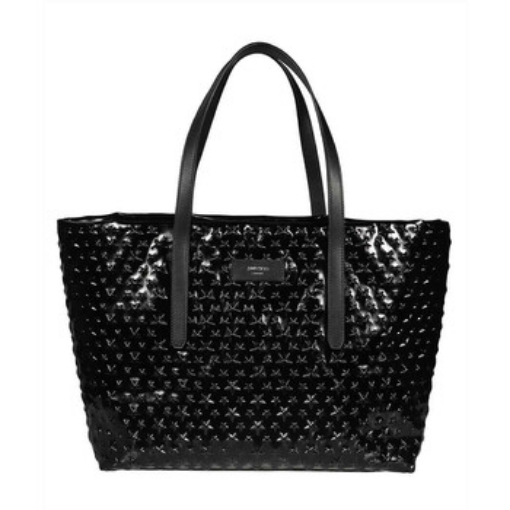 Picture of JIMMY CHOO Amry Black/Gunmetal Pimlico/S Star Tote