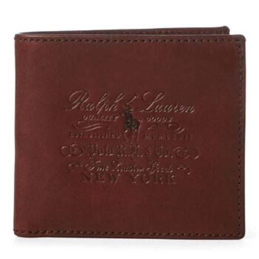 Picture of POLO RALPH LAUREN Men's Brown Leather Polo Heritage Logo Wallet