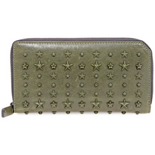 Picture of JIMMY CHOO Men's Amry Green Carnaby Wallet