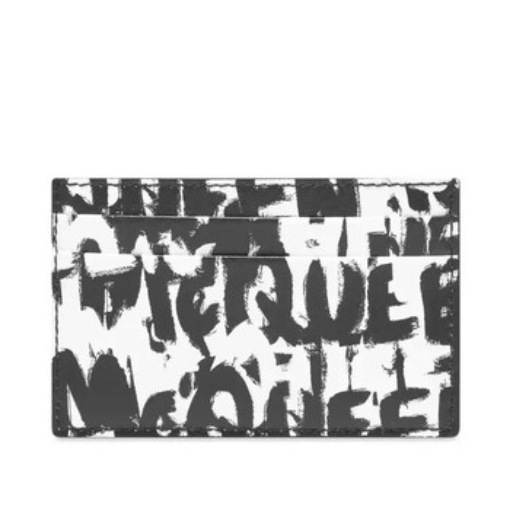 Picture of ALEXANDER MCQUEEN All Over Grafitti Logo Card Holder