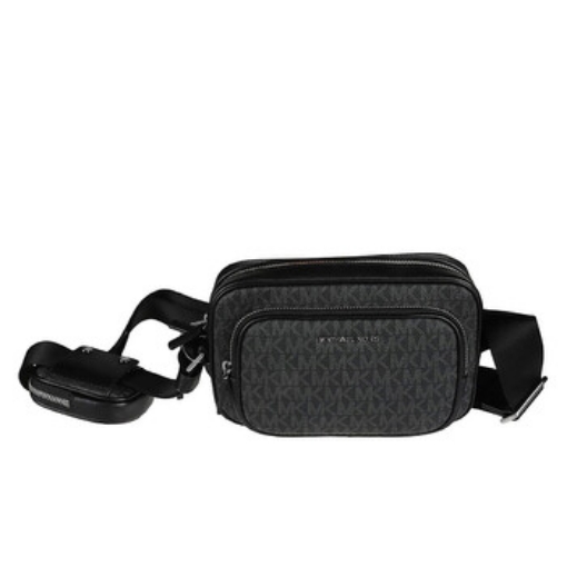 Picture of MICHAEL KORS Black Hudson Signature Logo Camera Bag