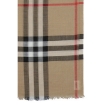Picture of BURBERRY Archive Beige Lightweight Check Wool Silk Scarf