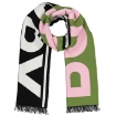 Picture of BURBERRY Oversized Logo Wool Silk Jacquard Scarf