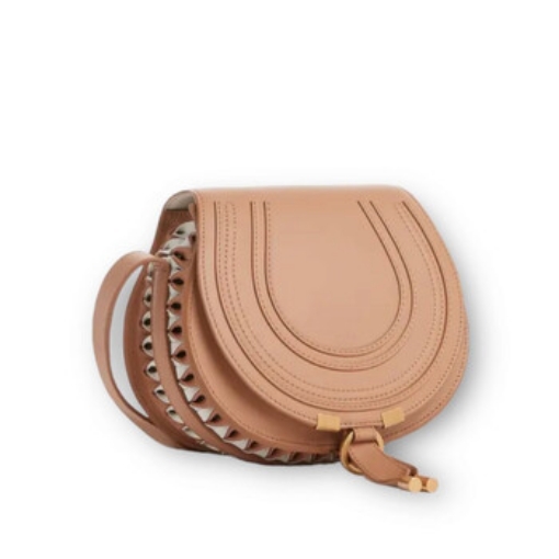 Picture of CHLOE Light Tan Ladies Marcie Small Saddle Bag