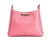 Picture of BALENCIAGA Ladies Sweet Pink Croc-Embossed Leather Small XX Logo Shoulder Bag
