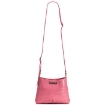 Picture of BALENCIAGA Ladies Sweet Pink Croc-Embossed Leather Small XX Logo Shoulder Bag