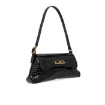 Picture of BALENCIAGA Ladies Black Crocodile Embossed XX Small Flap Bag