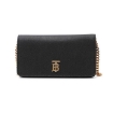 Picture of BURBERRY Ladies Black Grainy Leather Monogram Chain Phone Wallet