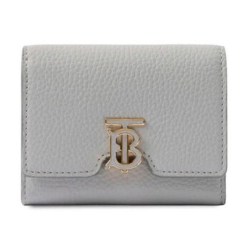 Picture of BURBERRY Grainy Leather Wallet In Light Grey