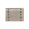 Picture of JIMMY CHOO Ladies Nemo Ligh Gold Mix Leather Star Tri-Fold Wallet