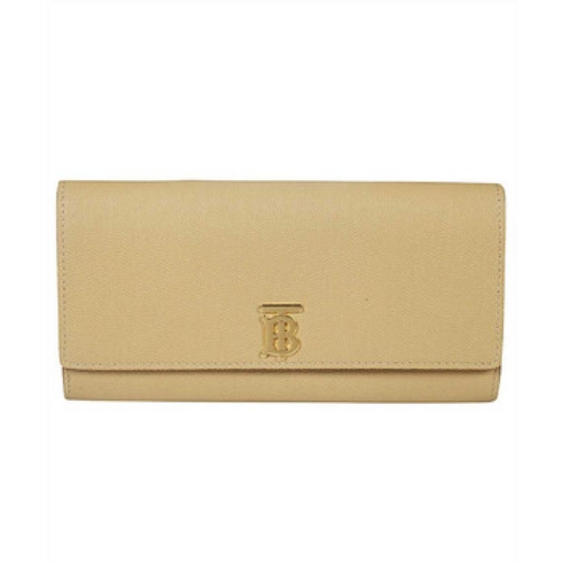 Picture of BURBERRY Beige Monogram Motif Grainy Leather Continental Wallet