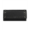 Picture of JIMMY CHOO Ladies Nino Black Leatther Star-Embossed Continental Wallet