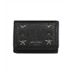 Picture of JIMMY CHOO Ladies Nemo Black Leather Star Tri-Fold Wallet