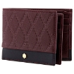 Picture of PICASSO AND CO Two-Tone Leather Wallet- Burgundy/Black