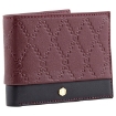 Picture of PICASSO AND CO Two-Tone Leather Wallet- Burgundy/Black