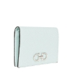 Picture of SALVATORE FERRAGAMO Ladies Ghiacciaio Blue Gancini Compact Wallet