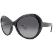 Picture of MONCLER Grey Gradient Round Ladies Sunglasses