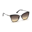 Picture of TOM FORD Faryn Smoke To Yellow Gradient Cat Eye Ladies Titanium Sunglasses