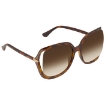 Picture of JIMMY CHOO Brown Butterfly Ladies Sunglasses